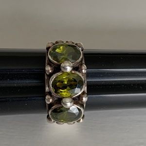 KumKum Peridot and Sterling Silver Ring